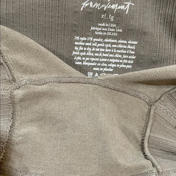 FP Movement by Free People Good Karma Taupe Running Shorts NWOT XL - Picture 6 of 6